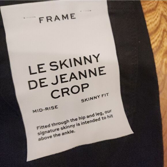 FRAME Le Skinny de Jeanne Crop  Jeans Size 25 NWT - Picture 9 of 9